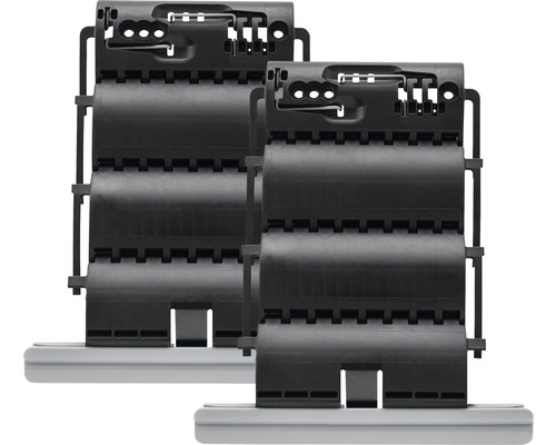 Deux supports de store vénitien pour le montage