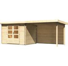 Holzgartenhaus mit Doppeltür und Vordach