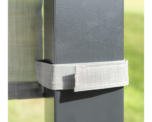 Bande de fixation pour pavillon sur un poteau de pavillon