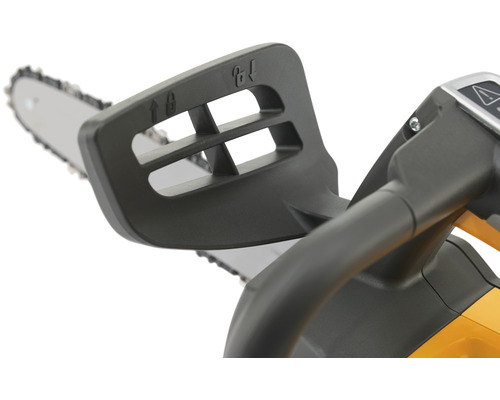 Tronçonneuse, vue détaillée avec protège-main