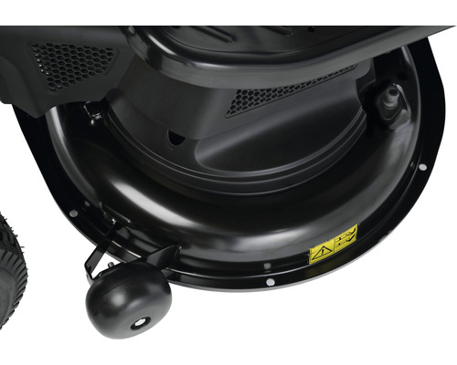 Carter d''une tondeuse à gazon avec roue