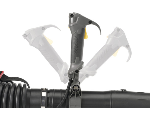 Griff einer Blasmaschine mit verstellbarer Position