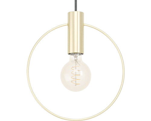 Pendelleuchte mit runder Form und Glühbirne