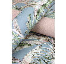 Papier peint intissé 485257 Florentine III palmiers bleu
