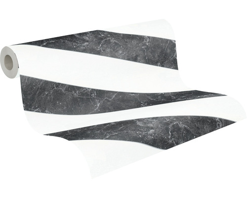 Rouleau de papier peint avec motif rayé imitation marbre