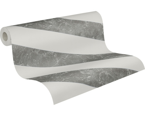 Rouleau de papier peint avec motif de rayures en marbre