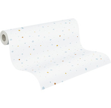 Vliestapete 38116-2 Little Love Punkte blau gelb