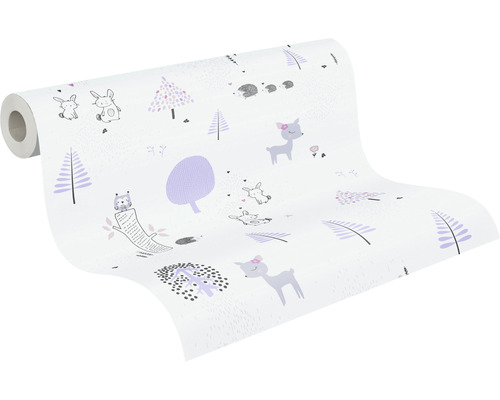 Tapetenrolle mit Tiermuster für Kinderzimmer