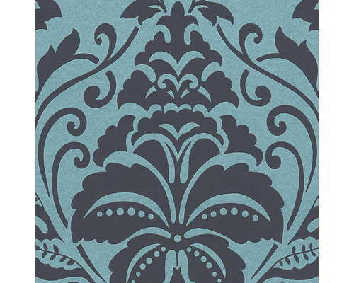 Tapete mit floralem Damastmuster