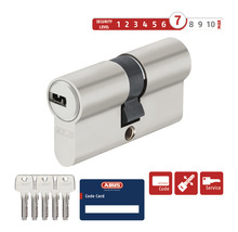 ABUS Zylinder mit Schlüssel und Codekarte