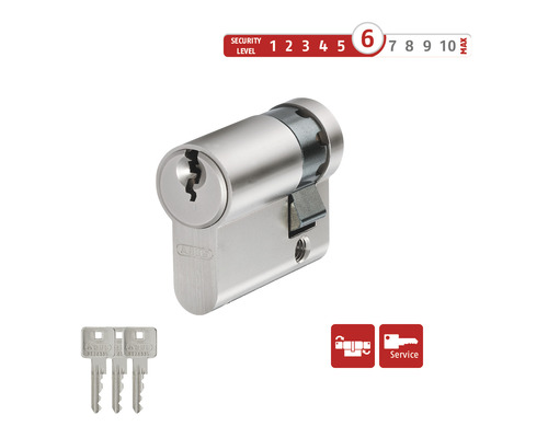 ABUS Zylinder mit drei Schlüsseln und Sicherheitslevel 6