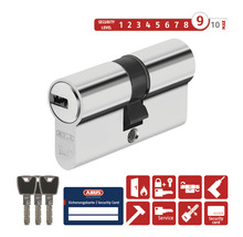 Cylindre profilé XP20SN Abus 40/40 mm fermeture simple