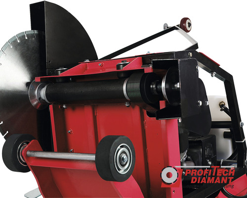 Steintrennsäge im Detailansicht