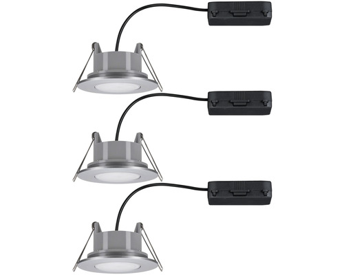 Drei LED Einbaustrahler mit Anschlussbox