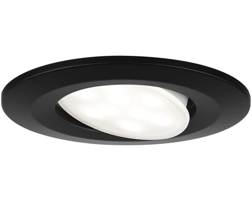 Spot encastrable rond noir pour plafond