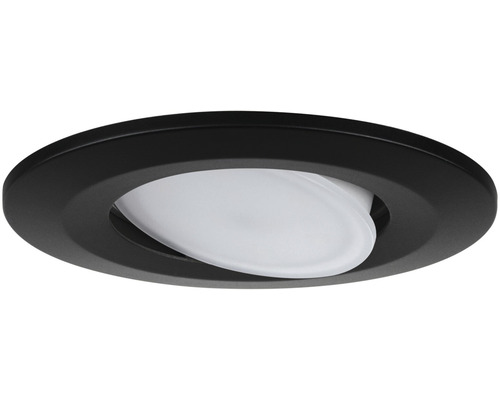 Spot encastrable au plafond avec cadre rond noir