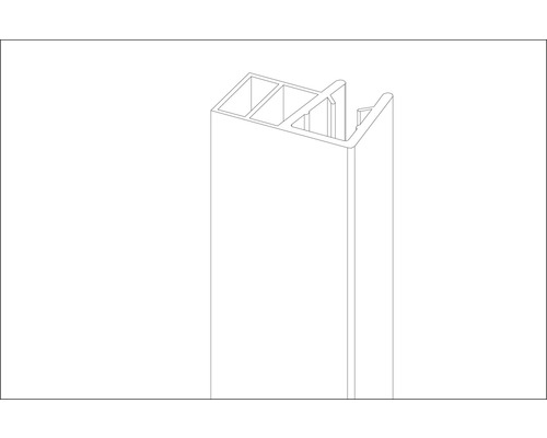 Profilé de finition en plastique pour plans de travail
