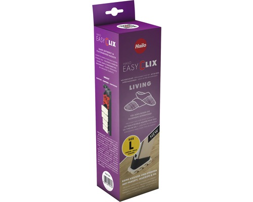 Hailo Easy Clix Living Leiterfuß Set Verpackung