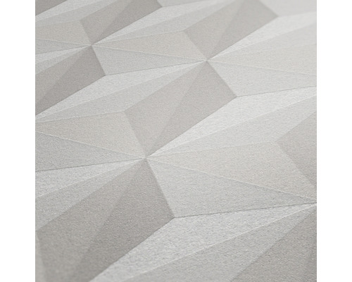 Papier peint avec motif géométrique tridimensionnel