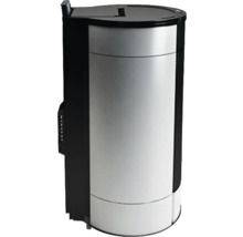Pôele à granulés FreePoint Globe en acier blanc 10.5 kW
