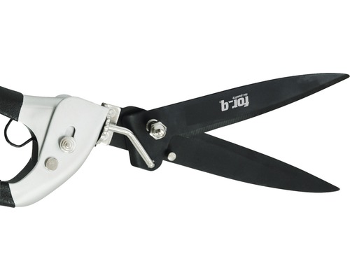 Cisailles de jardin avec manche argenté et lames noires