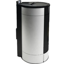 Pôele à granulés FreePoint Globe en acier blanc 10.5 kW