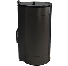 Pôele à granulés FreePoint Globe en acier moka 10.5 kW