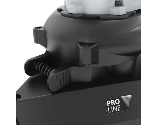 Detailansicht einer Pumpe mit Pro Line Logo