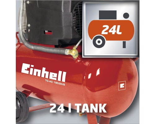 Compresseur Einhell TC-AC 190-24-8 avec réservoir de 24 litres