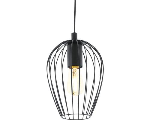 Hängelampe mit Drahtgeflecht und Leuchtmittel