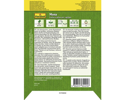 FloraSelf Mona Pflücksalat-Samenpackung