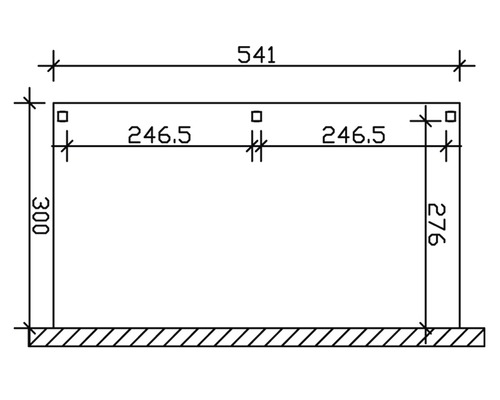 Dessin technique d''un cadre avec dimensions