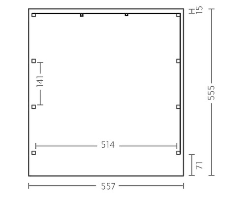 Dessin technique avec dimensions
