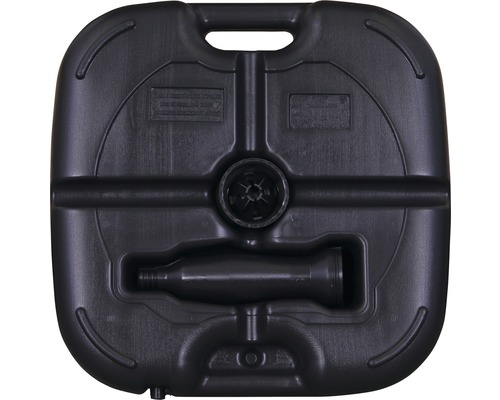 Schirmständerfuß aus Kunststoff, leer