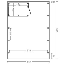 Grundriss mit Maßangaben