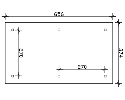 Dessin technique avec dimensions : 656 x 374