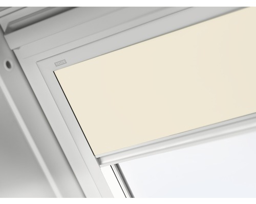 Store occultant VELUX beige à commande manuelle cadre aluminium DKL MK06 1085S