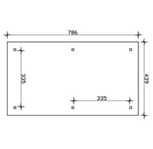 Carport simple SKAN HOLZ Taunus avec ancrages pour poteaux 439x786 cm naturel