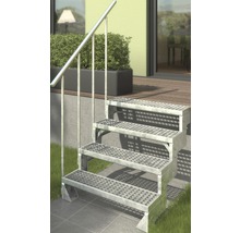 Escalier extérieur Gardentop Set 3 ensemble de rampe pour 6 marches 103x83 cm-thumb-3