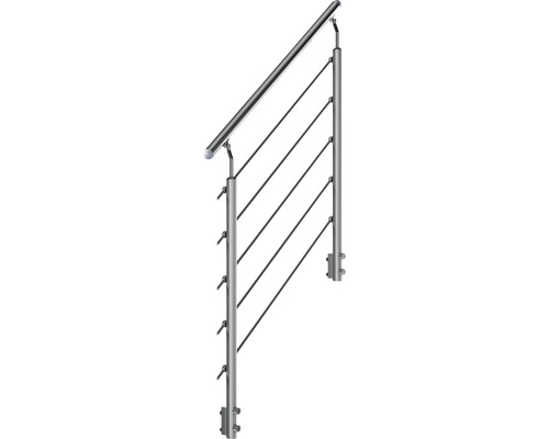 Geländerpfosten aus Edelstahl mit Seilfüllung