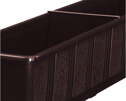 Vue détaillée d''une jardinière en plastique avec support