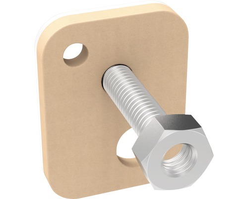 Kit de fixation avec vis, écrou et plaque de montage
