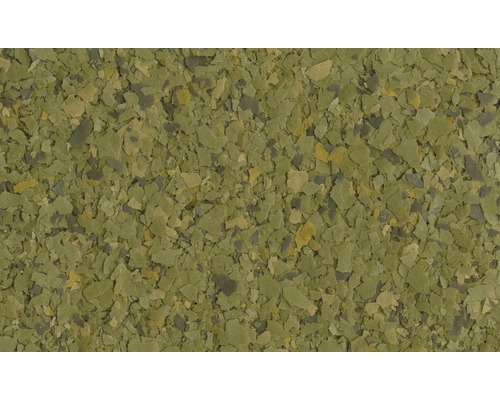 Nahaufnahme von Fischfutterflocken