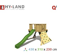 Tour de jeux Hyland EN 1176 pour espace public projet Q1 avec toboggan vert-thumb-3