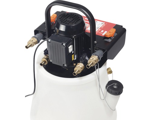 Ölabsauggerät mit Pumpe und Auffangbehälter