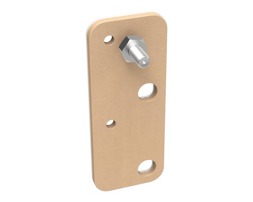 Plaque de montage avec vis de fixation