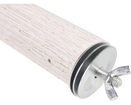 Vogelstange aus Keramik mit Befestigungsmaterial