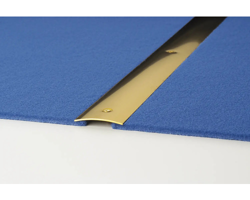 Messingfarbene Übergangsschiene für Teppichboden