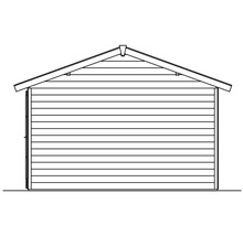 Gartenhaus SKAN HOLZ Tilburg mit Fußboden 613 x 420 cm schwedischrot