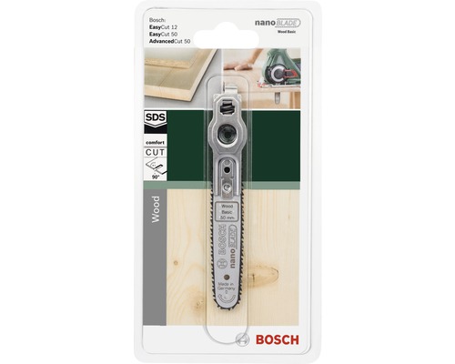 Lame de scie NanoBlade Bosch pour bois, convient pour EasyCut 12, EasyCut 50 et AdvancedCut 50
